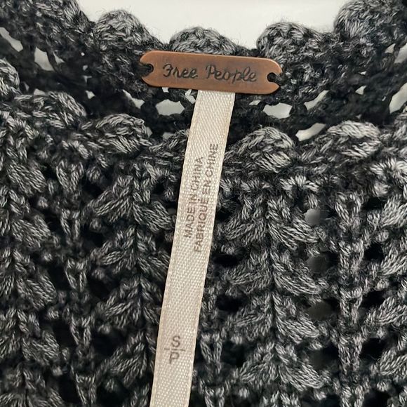 Free People Gray 3/4 Sleeve Sweater - Picture 3 of 5